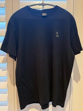 OVO Black Crewneck Tee with Owl Logo